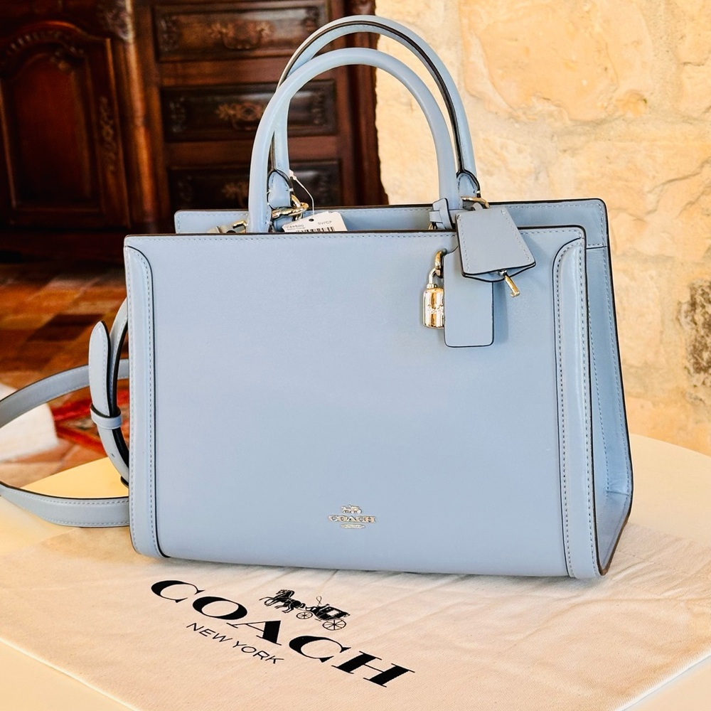 Coach Light Blue Satchel